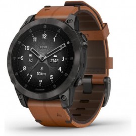 Часы GARMIN EPIX (2ND GENERATION) SAPPHIRE BLACK TITANIUM WITH CHESTNUT LEATHER STRAP 47 мм Часы GARMIN EPIX (2ND GENERATION) SAPPHIRE BLACK TITANIUM WITH CHESTNUT LEATHER STRAP 47 мм