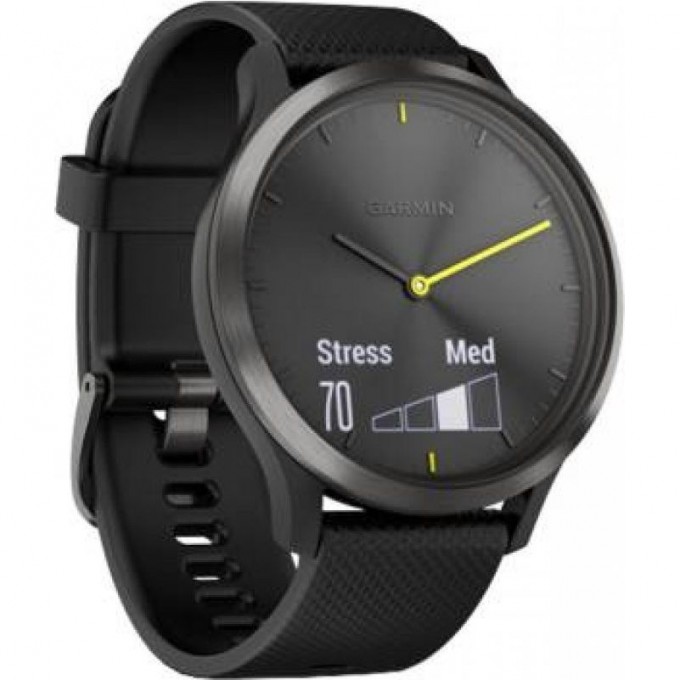Часы GARMIN VIVOMOVE HR черные с черным ремешком 010-01850-21
