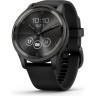 Часы GARMIN VIVOMOVE TREND с безелем серого цвета с черным корпусом и силиконовым ремешком 010-02665-00