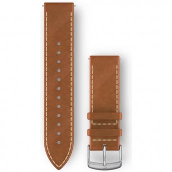 Ремешок GARMIN QUICK RELEASE BANDS 20 MM TAN ITALIAN LEATHER WITH SILVER HARDWARE