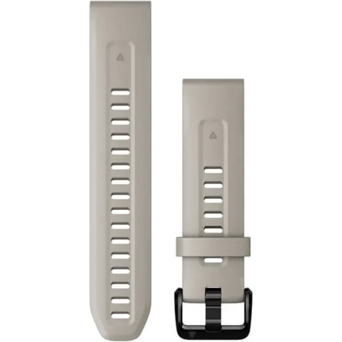 Ремешок GARMIN QUICKFIT 20 для fenix 7S/7S Pro/6S/5S, светло-бежевый силиконовый 010-13102-04