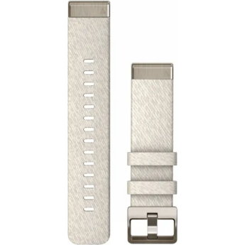 Ремешок GARMIN QUICKFIT 20 WATCH BANDS CREAM HEATHERED NYLON WITH SOFT GOLD HARDWARE