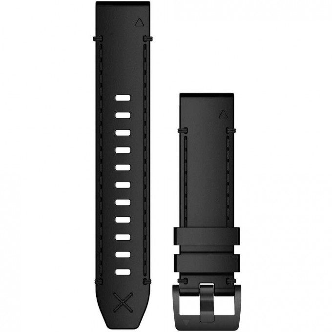 Ремешок сменный для GARMIN QUICKFIT BLACK LEATHER STRAP 010-12738-19