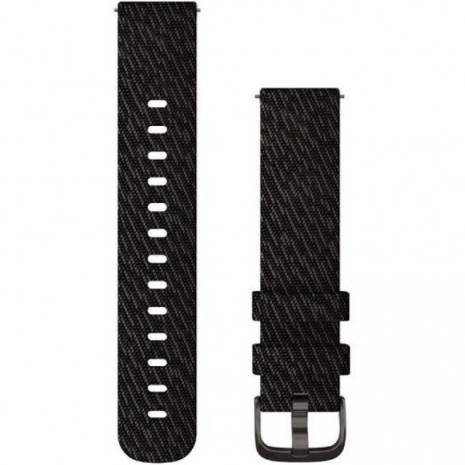 Ремешок сменный для GARMIN VIVOMOVE, STYLE, FABRIC, GRAPHITE, BLACK PEPPER 010-12924-13
