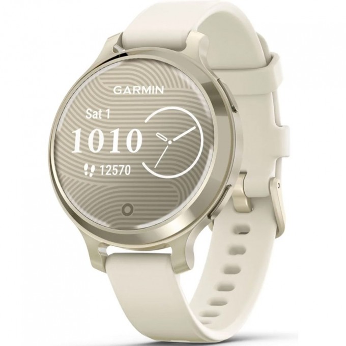 Смарт-часы GARMIN LILY 2 ACTIVE лунное золото с силиконовым ремешком цвета слоновой кости 010-02891-00